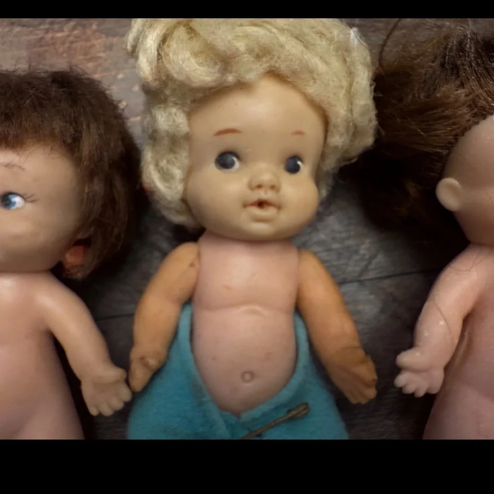 Lot of 5 small dolls vintage UNEEDA 1967 PEEWEE  Vintage